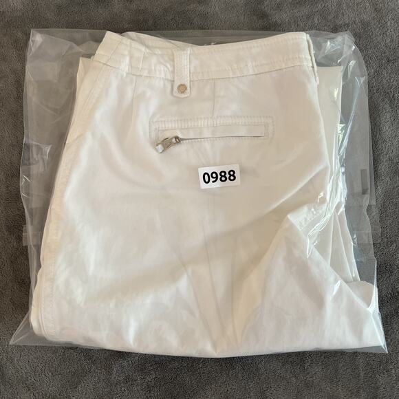 Anne Klein Women's Stretch Straight Leg Pants Size 10 White - Picture 8 of 8